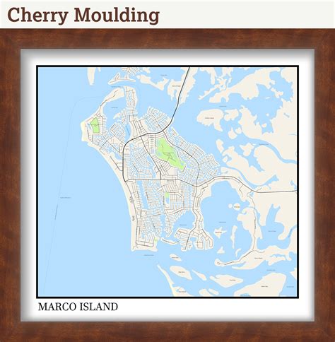 MARCO ISLAND, Florida - Map Poster