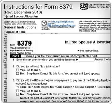 How to Claim Injured Spouse Relief from the IRS: Form 8379