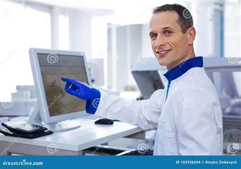 Charming Smart Laboratorian Working Stock Photo - Image of improvement, laboratory: 103936694