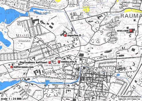 Information resource map of Rauma, Finland