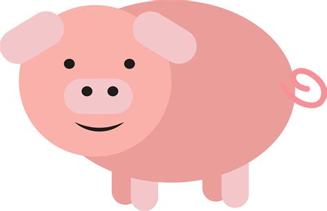 Baby pig, illustration, vector on a white background. 13449529 Vector Art at Vecteezy