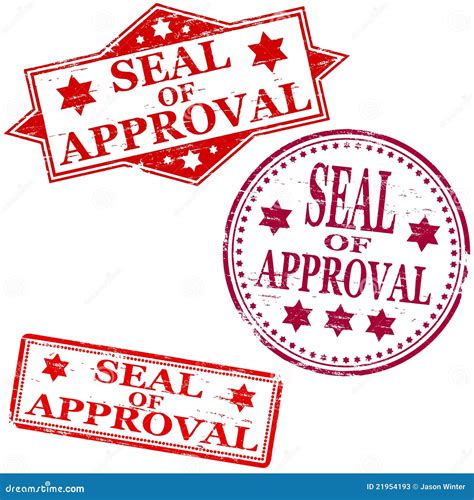 Seal of approval stamp stock vector. Illustration of exclusive - 21954193