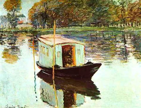 Monet : The Studio Boat - Fine Art Reproduction | Gallery of Fine Art Reproduction