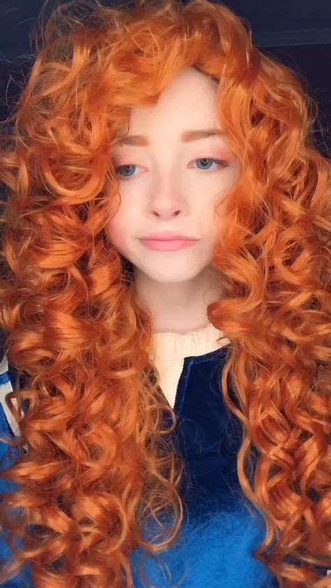 Pretty Redhead, Redhead Girl, Orange Hair, Blue Hair, Merida Cosplay, Red Hair Freckles ...