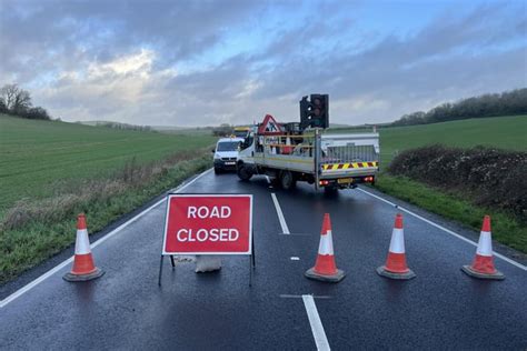 Lorry involved in A280 Long Furlong incident; Road closure in place