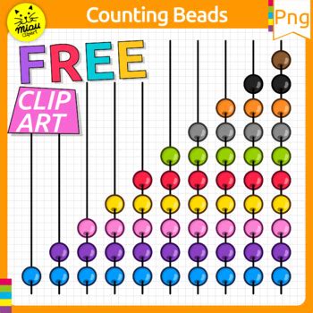 Counting Beads Clipart | abacus graphics | Counting | Freebie | Png