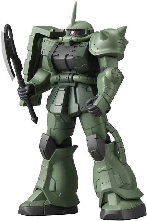 Bandai Gundam Model RG 04 MS-06F Zaku II 1/144 Green Char's Zaku Gundam Toys Kit Free Shipping ...