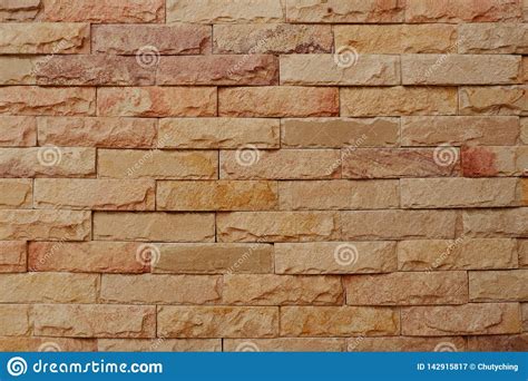 Natural Sandstone Brick Wall Background Stock Image - Image of backdrop ...