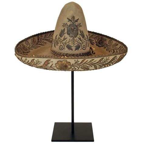 Fancy 19th Century Mexican Sombrero | Sombrero, Mexican fashion, Mexican