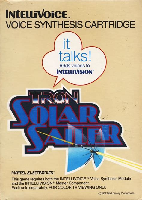 TRON: Solar Sailer (1983) Intellivision box cover art - MobyGames