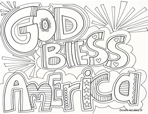 Independence Day Coloring Pages - DOODLE ART ALLEY