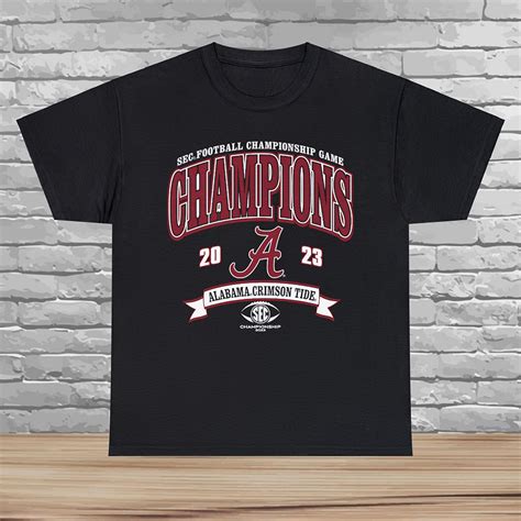 Alabama Crimson Tide 2023 Shirt SEC Football Conference Champions ...