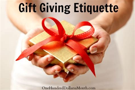 Gift Giving Etiquette - What Do You Think?