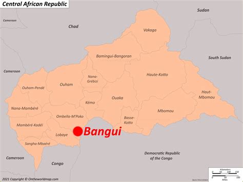 Bangui Map | Central African Republic | Detailed Maps of Bangui