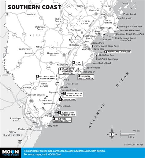 Great map of the beaches of Southern Maine by Static-Moon.com | Southern maine coast ...