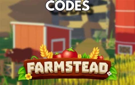 Farmstead Codes - Roblox Updated 2024