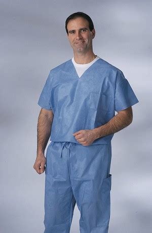 Disposable Scrub Pants with Elastic Waist Blue / Extra-Large