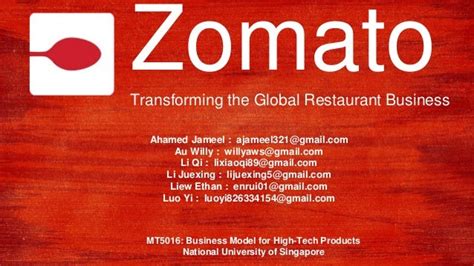 Zomato: Transforming the Global Restaurant Business