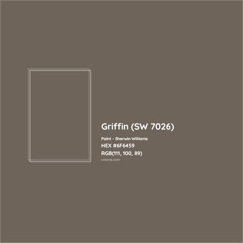 Sherwin Williams Griffin (SW 7026) Paint color codes, similar paints and colors - colorxs.com