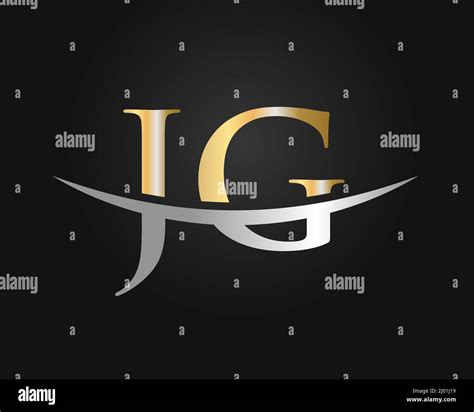 Initial Monogram Letter JG Logo Design Vector. JG Logo Design Template ...