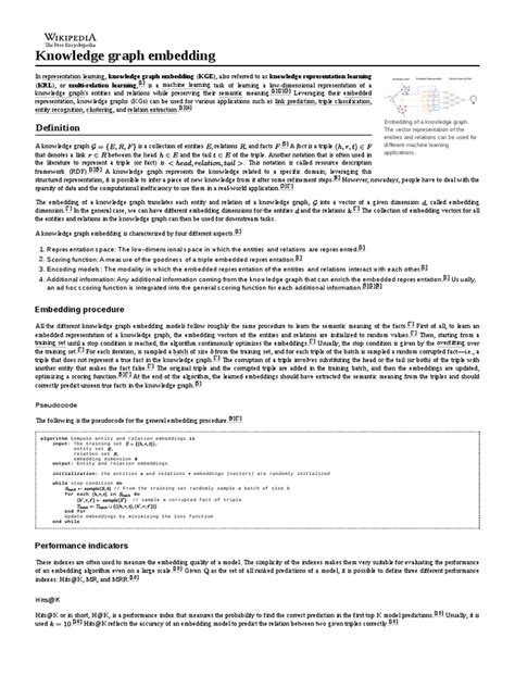 Knowledge Graph Embedding | PDF | Applied Mathematics | Mathematics