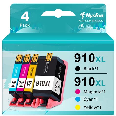 910XL 910 Ink Cartridges Combo Pack Compatible for HP Ink 910 XL 910XL Ink Cartridge for HP ...