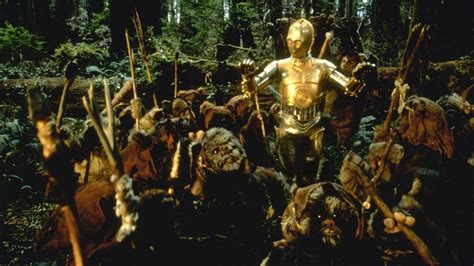 Best Star Wars Scenes: Ewoks mistake C-3PO for a god in Return of the Jedi | SYFY WIRE