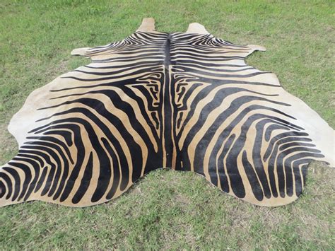 HUUUUUGE ZEBRA New Cowhide Rug Genuine Natural Hair on - Etsy