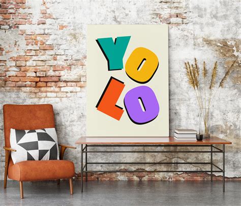 YOLO Typography Art Print – Kuriosis.com