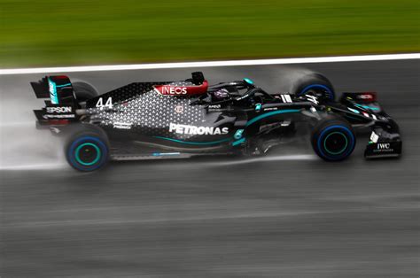 F1 2020, Styrian GP qualifying results: Hamilton masters wet conditions to take pole position ...