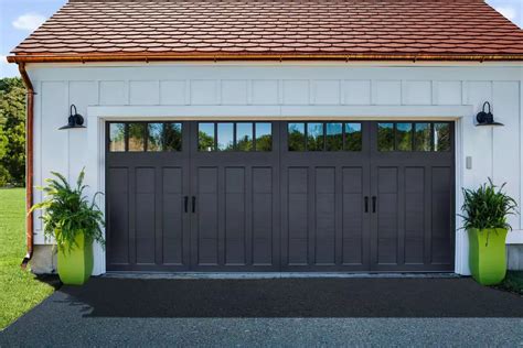 Interesting Black Modern Farmhouse Garage Doors - GARAGE GUIDES