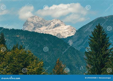 Triglav Mountain, Highest Mountain Peak of Slovenian Julian Alps Stock Photo - Image of valley ...