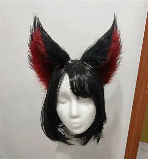 Cosplay Fox Ears Kit Cosplay Headdress Hairband Cosplay Red - Etsy