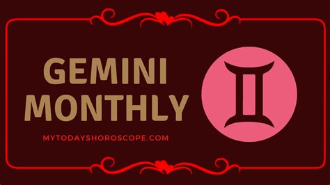 Gemini Monthly Horoscope Predictions and Free Astrology Updates