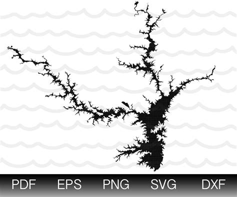 Lake Hartwell Map Shape Instant Download EPS SVG DXF Lake | Etsy in 2022 | Hartwell, Vector ...