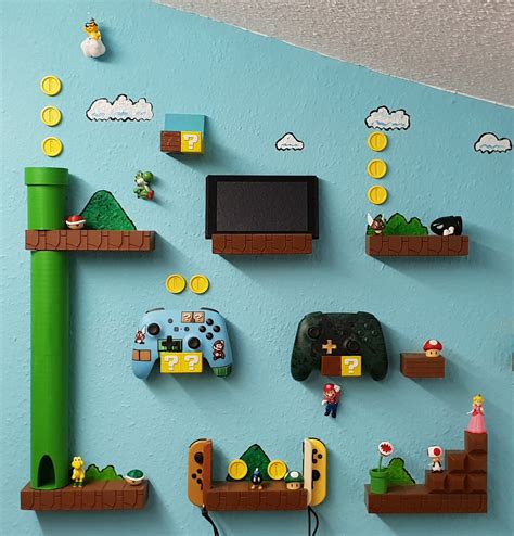 Super Mario World Nintendo Switch Controller Pro Joy Con Wall Holder by NevaMasquarade ...
