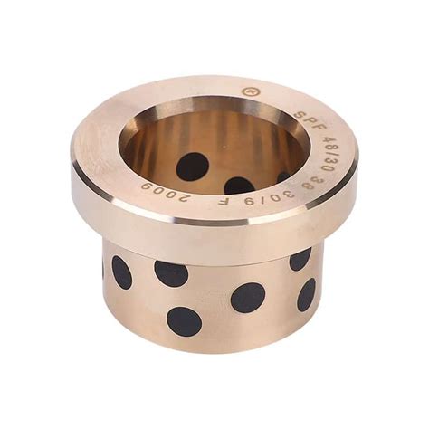 Copper Flange Bushing - Metric - Self Lubricating Bearing