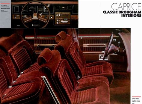 Chevrolet Caprice Brougham Interior | Caprice classic, Chevrolet ...