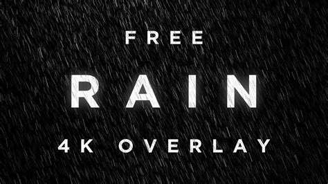 Free Rain Overlay Footage Clip - Loopable - YouTube