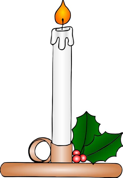 Christmas Candle Clip Art at Clker.com - vector clip art online, royalty free & public domain