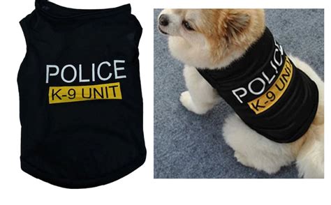 Dog Vest Coat Puppy Accessories Clothes Police K-9 Unit | Etsy