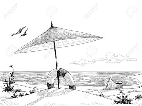 Beach Cartoon Drawing at PaintingValley.com | Explore collection of ...