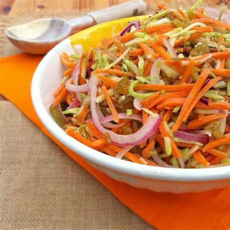 Broccoli Carrot Raisin Slaw - Secret Recipe Club