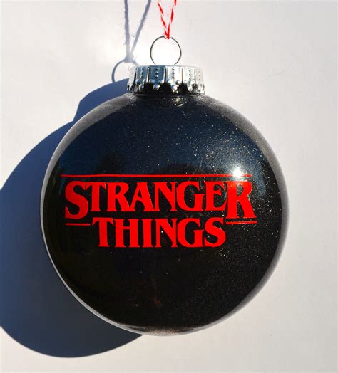 Stranger Things Black Christmas tree ornament Stranger