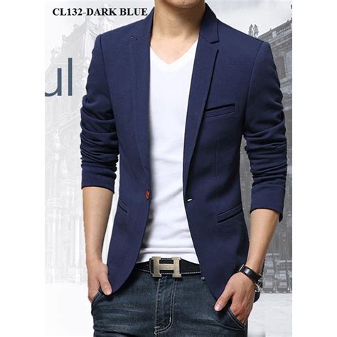 M-5XLKorean Style Smart Casual Men Blazer Slim Suit Coat Men Plus Size ...