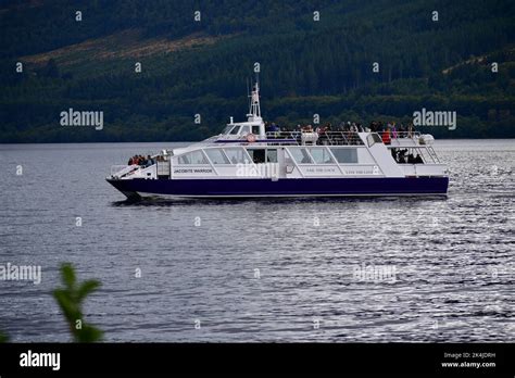 The touristsic Boat on Loch Ness lake Stock Photo - Alamy