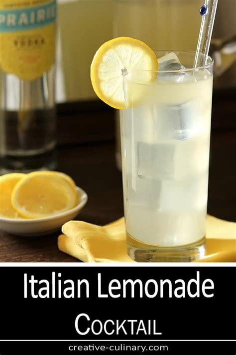 Italian Lemonade Cocktail with Vodka - Creative Culinary