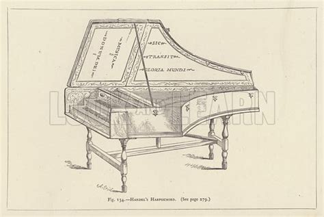 Handel's Harpsichord stock image | Look and Learn