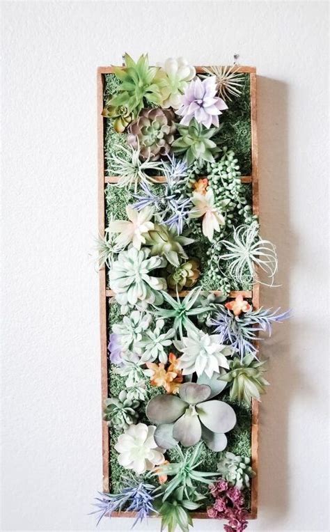 Easy DIY Faux Succulent Wall Art in 2022 | Succulent wall art, Pottery barn wall art, Tall wall art