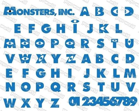 Monsters Inc Font, Monsters University Font, Monsters Inc Svg, Monsters Inc Font Svg, Monsters ...